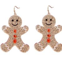 Christmas Earrings, Acrylic, Gingerbread Man, Christmas Design & fashion jewelry & for woman 
