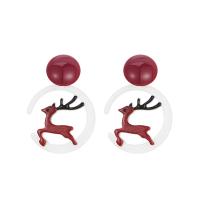 Boucles d'oreilles de Noël, Acrylique, Conception de Noël & bijoux de mode & pour femme, 50mm, Vendu par paire