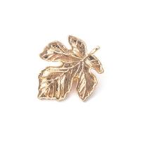 Zinc Alloy Jewelry Brooch, Leaf, plated, fashion jewelry & for woman 36.8mm 