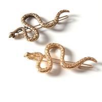 Hair Clip, Zinc Alloy, Snake, plated, fashion jewelry & for woman 65mm 