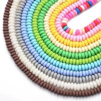 Rondelle Polymer Clay Perlen, Polymer Ton, DIY, keine, 4x7mm, Länge:ca. 15.75 ZollInch, ca. 110PCs/Strang, 10SträngeStrang/Tasche, verkauft von Strang
