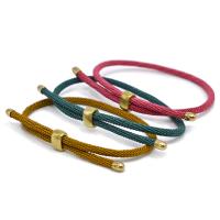 Cordon milanais bracelet, avec laiton, Rond, fait à la main, bijoux de mode & pour femme, plus de couleurs à choisir cm, Vendu par PC