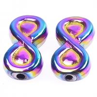 Zinc Alloy Jewelry Beads, Infinity, colorful plated, DIY 