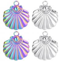 Stainless Steel Pendants, 304 Stainless Steel, Shell, Vacuum Ion Plating, Unisex Approx 50 cm 