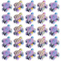 Zinc Alloy Animal Beads, Turtle, colorful plated, DIY 