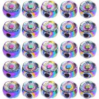 Zinc Alloy Flower Beads, colorful plated, DIY 