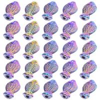 Zinc Alloy Animal Beads, Fish, colorful plated, DIY 