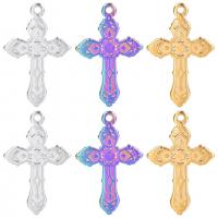 Stainless Steel Cross Pendants, 304 Stainless Steel, Vacuum Ion Plating, Unisex Approx 50 cm 
