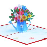 Paper 3D Greeting Card, handmade, Foldable 