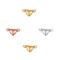 Zinc Alloy Magnetic Clasp, with Magnet, Heart, plated, DIY 