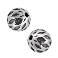 Stainless Steel Beads, 316 Stainless Steel, Round, blacken, original color Approx 2mm 