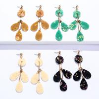 Acrylic Drop Earring, Zinc Alloy, with Acetate, gold color plated, fashion jewelry & for woman 
