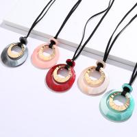 Acrylic Necklace, Zinc Alloy, with Acrylic, fashion jewelry & for woman Approx 47.24 Inch 