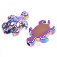 Zinc Alloy Animal Beads, Turtle, colorful plated, DIY 