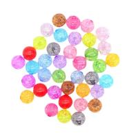 Perles se fissurer acryliques, Acrylique, Rond, DIY & normes différentes pour le choix, plus de couleurs à choisir, Vendu par sac