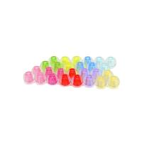 Zweifarbige Acryl Perlen, rund, DIY & verschiedene Größen vorhanden, keine, verkauft von Tasche