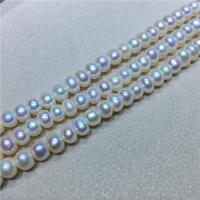 Round Cultured Freshwater Pearl Beads, DIY 7-8mm 