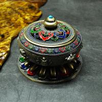 Copper Alloy Incense Burner, half handmade, for home and office & durable 