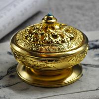 Zinc Alloy Incense Burner, half handmade, for home and office & durable 