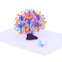 Paper 3D Greeting Card, Tree, handmade, Foldable & 3D effect 