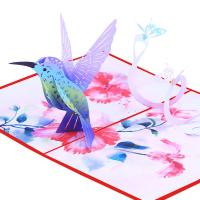 Papel 3D tarjeta de felicitación, hecho a mano, Plegable & Efecto 3D, más colores para la opción, 130x180mm, Vendido por UD
