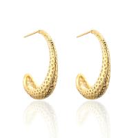 Brass Stud Earring, gold color plated, fashion jewelry & for woman, Healthy Bracelet 