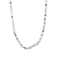 Латунь цепи ожерелье, с 2.75inch наполнитель цепи, плакирован серебром, Корейский стиль & Женский, длина:Приблизительно 13.7 дюймовый, продается PC