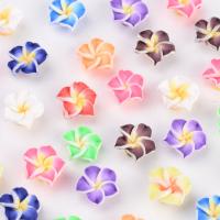 Flower Polymer Clay Beads, DIY mixed colors 