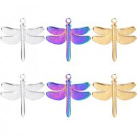 Stainless Steel Animal Pendants, 304 Stainless Steel, Dragonfly, Vacuum Ion Plating, Unisex Approx 50 cm 