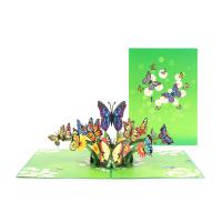 Paper 3D Greeting Card, Butterfly, printing, Foldable & 3D effect 