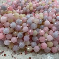 Perles de morganite, avec perles de rocaille en verre, lanterne, DIY & normes différentes pour le choix & facettes, couleurs mélangées Environ 14.96 pouce, Vendu par brin