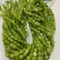 Perles péridot naturel, Olivine naturelle, Rond, DIY & normes différentes pour le choix & facettes, vert Environ 14.96 pouce, Vendu par brin
