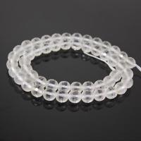 Natural Clear Quartz Beads, Round, polished, DIY & faceted & frosted, white Approx 14.96 Inch 