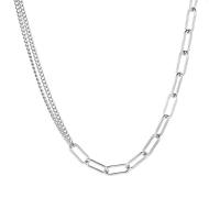 Titanium Steel Jewelry Necklace, polished, fashion jewelry & Unisex, original color 