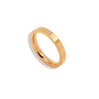Titanium Steel Finger Ring, Donut, Vacuum Ion Plating, fashion jewelry & Unisex 3mm, US Ring 