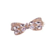 Alligator Hair Clip, Zinc Alloy, gold color plated, fashion jewelry & for woman & with rhinestone 