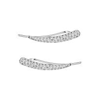 Sterling Silver Stud Earring, 925 Sterling Silver, for woman, silver color, 21.8mm 