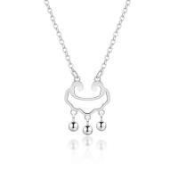 Sterling Silver Jewelry Necklace, 925 Sterling Silver, with 1.96 inch extender chain, for woman & hollow, silver color Approx 15.74 Inch 