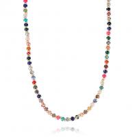 Koreite Necklace, fashion jewelry & for woman, multi-colored Approx 16.73 Inch, Approx 7.09 Inch 
