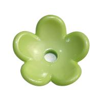 Solid Color Acrylic Beads, Flower, DIY 17mm, Approx 