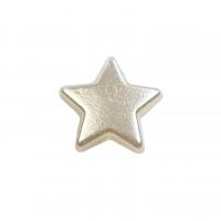 Painted Acrylic Beads, ABS Plastic Pearl, Star, DIY white 