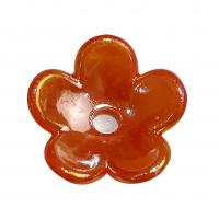 Plating Acrylic Beads, Flower, colorful plated, DIY 17mm, Approx 