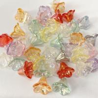 Perles acryliques plaquée, Acrylique, fleur, Placage coloré, DIY, plus de couleurs à choisir Environ Vendu par sac