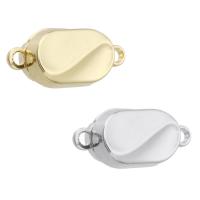 Zinc Alloy Magnetic Clasp, Ellipse, plated, DIY & with magnetic Approx 1mm [