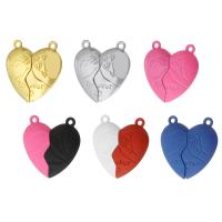 Zinc Alloy Magnetic Clasp, Heart, plated, DIY & stoving varnish & with magnetic Approx 2mm 