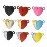 Zinc Alloy Magnetic Clasp, Heart, plated, DIY & stoving varnish & with magnetic Approx 1mm 