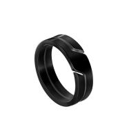 Couple Finger Rings, 304 Stainless Steel, fashion jewelry & Unisex black 