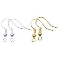 Brass Hook Earwire, high quality plated, DIY 