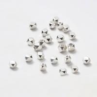 925 Sterling Silver Spacer Bead, polished, DIY & faceted, silver color 