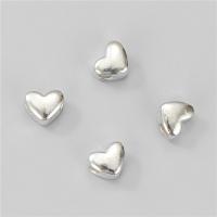 Sterling Silver Spacer Beads, 925 Sterling Silver, Heart, polished, DIY, silver color Approx 2.8mm 